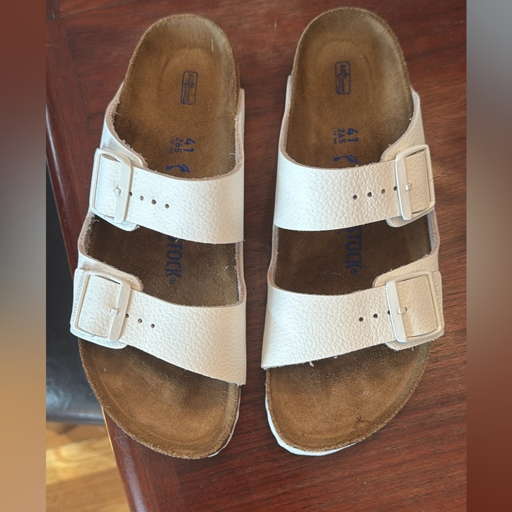 Birkenstock Arizona Sandals 41 - white NEW